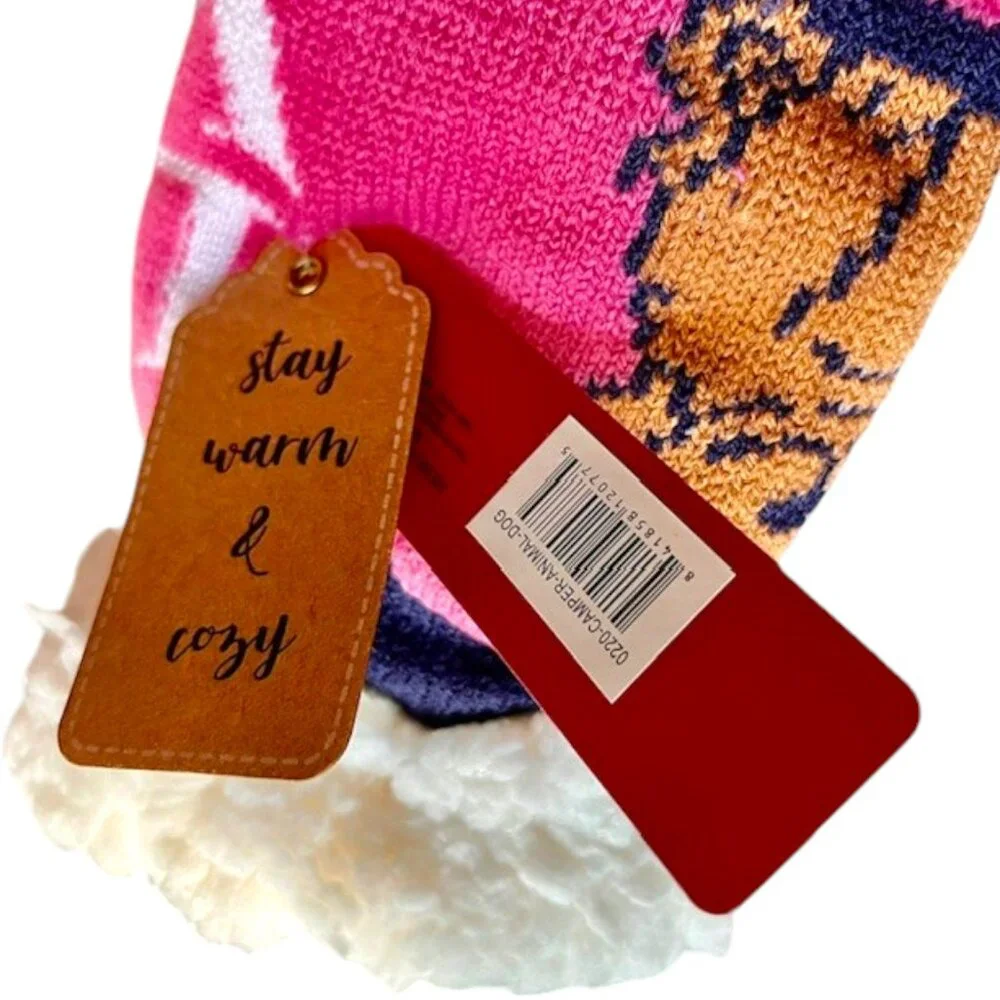 Simply Southern Camper Socks - Love*Dog - Pink/Blue - OS